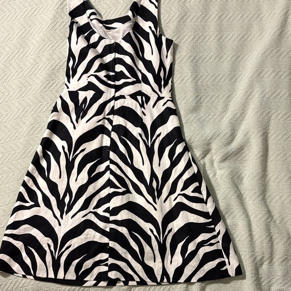 Kate Spade Black and White Zebra Print Dress - Picture 2 of 3
